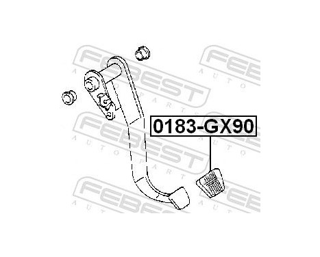 Clutch Pedal Pad, Image 2