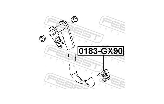 Clutch Pedal Pad, Image 2