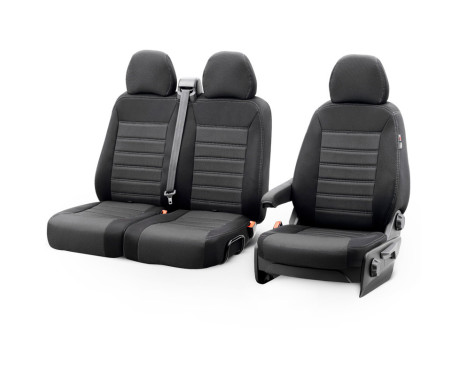 otoM Original Design Fabric Seat Cover Set 2+1 suitable for Renault Master IV 2024- (armrest on b