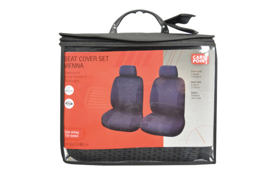Seat cover set Vienna 4-piece black, Image 3