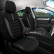 Universal Fabric/Leather Seat Cover Set 'Limited' Black + Blue stitching - 11-piece, Thumbnail 2