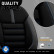 Universal Fabric/Leather Seat Cover Set 'Limited' Black + Blue stitching - 11-piece, Thumbnail 8