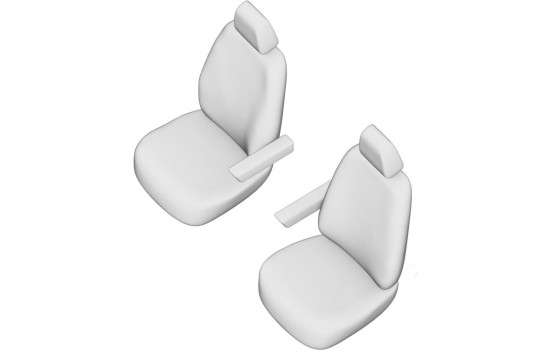 New York Design Artificial Leather Seat Cover Set 1+1 suitable for Iveco Daily 2014-, Image 6