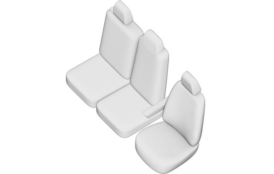 New York Design Artificial Leather Seat Cover Set 2+1 suitable for Ford Transit Connect 2019-, Image 6
