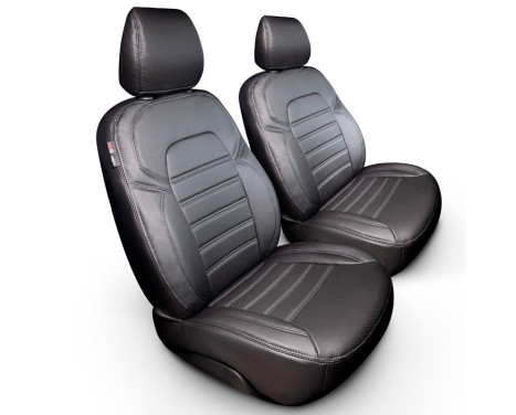 New York Design Faux Leather Seat Cover Set 2+1 suitable for Nissan Townstar 2021-