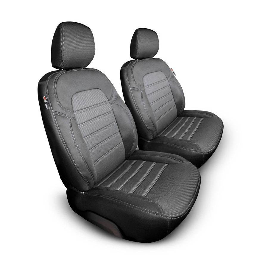 Grey Black Fabric Seat Covers Tailored For Renault Trafic Sport