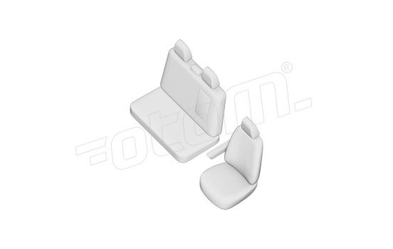 Original Design Fabric Seat Cover Set 2+1 suitable for Peugeot Boxer 2020-, Image 7