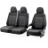otoM Original Design Fabric Seat Cover Set 2+1 suitable for Volkswagen Transporter T7 2024-