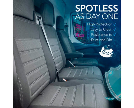 otoM Original Design Fabric Seat Cover Set 2+1 suitable for Volkswagen Transporter T7 2024-, Image 5