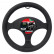 Carpoint Steering Wheel Cover Black Polyurethane