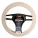 Simoni Racing Steering Wheel Cover 565 - 37-39cm - Beige Artificial Leather