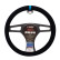 Simoni Racing Steering Wheel Cover Carrera Look - Black Microfiber + Blue Marking - 37-39cm