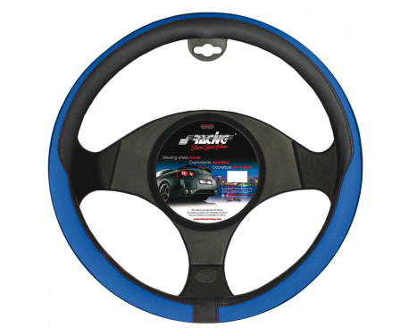 Simoni Racing Steering Wheel Cover Tidy Black/Blue Artificial Leather