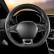 Universal steering wheel cover Classic - Black perforated PVC leather + Black stitching (lace closure), Thumbnail 3