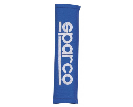 Sparco Set of Seat Belt Covers - Embroidered Logo - Blue