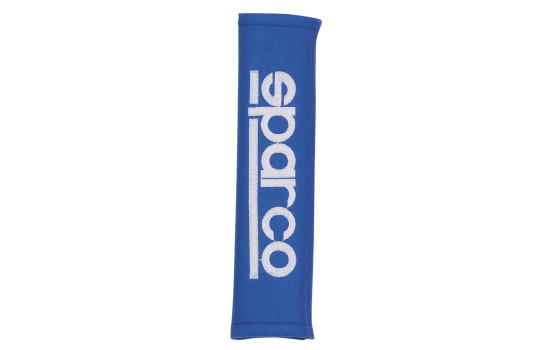 Sparco Set of Seat Belt Covers - Embroidered Logo - Blue