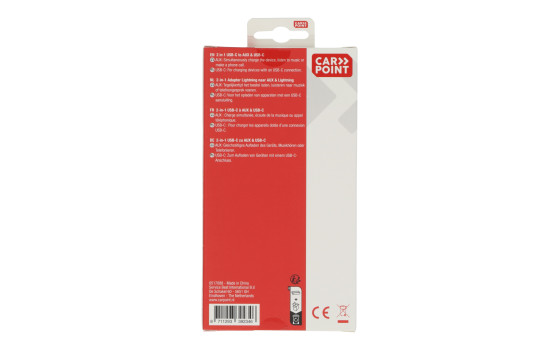 Carpoint 2 in 1 Adapter USB-C > AUX & USB-C, Image 4