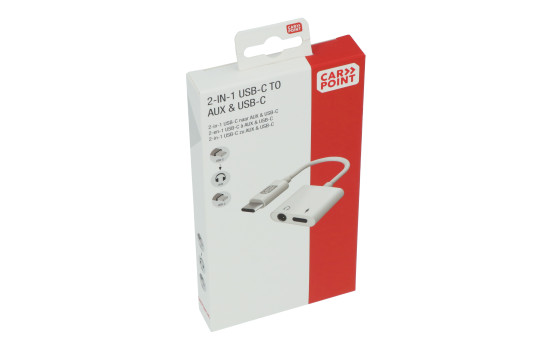 Carpoint 2 in 1 Adapter USB-C > AUX & USB-C, Image 5