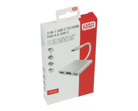 Carpoint 3 in 1 Adapter USB-C > HDMI / USB-A / USB-C, Image 3