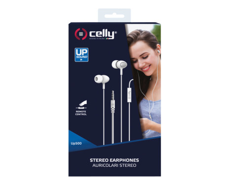 Celly Earphones Stereo 3.5mm white, Image 2