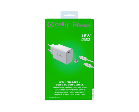 Celly Fast Charger Home USB-C / USB C, Image 2