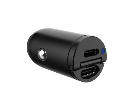 Celly Mini Car Charger 2 USB-C 30W Power Delivery, Image 3