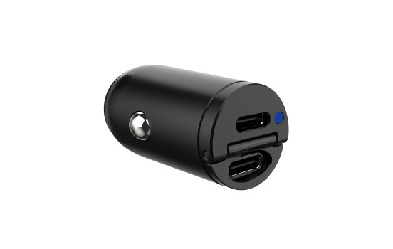 Celly Mini Car Charger 2 USB-C 30W Power Delivery, Image 3