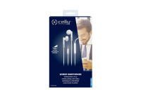 Celly UP300 Stereo Earphones 3.5mm White