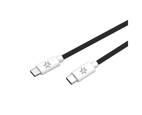Celly USB-C > USB-C Cotton Braided Cable 1.5 meters Black