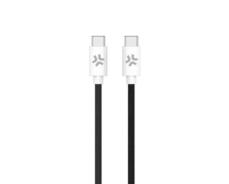 Celly USB-C > USB-C Cotton Braided Cable 1.5 meters Black, Image 3