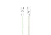 Celly USB-C > USB-C Cotton Braided Cable 1.5 meters Green