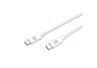 Celly USB-C > USB-C Cotton Braided Cable 1.5 meters Pink