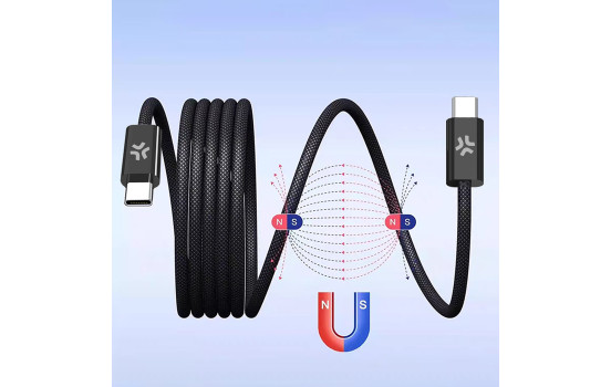 Celly USB-C to USB-C Magnetic Charging Cable 1 Meter, Image 7