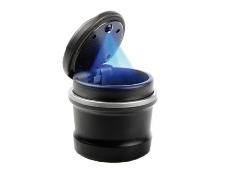 Garbage and ashtray in 1 with LED