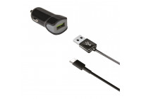 Celly Car Charger USB-C 2.4A black