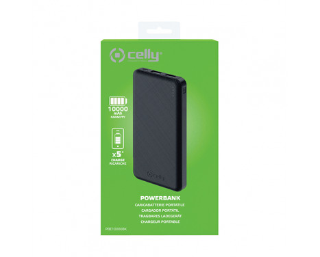 Celly Power Bank Energy 10,000 mAh Black, Image 5