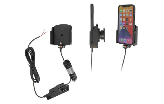 Apple iPhone 12 / 12 Pro / 12 Pro Max, Active adjustable holder with fixed power supply, Image 3