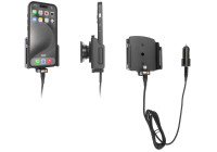 Apple iPhone 15 / 15 Pro, Active adjustable holder with 12V USB SIG plug 70-83mm