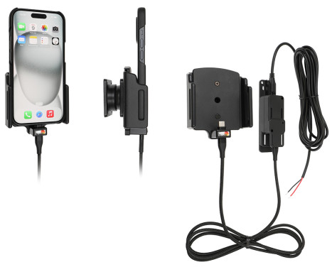 Apple iPhone 15 / 15 Pro Active Adjustable Holder with Fixed Power Supply, Image 2