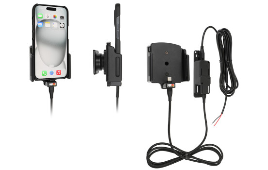 Apple iPhone 15 / 15 Pro Active Adjustable Holder with Fixed Power Supply, Image 2