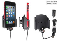 Apple iPhone 5 / 5S / SE Active adjustable holder with 12V USB plug