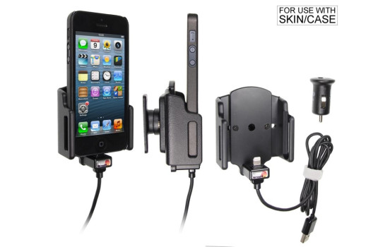 Apple iPhone 5 / 5S / SE Active adjustable holder with 12V USB plug