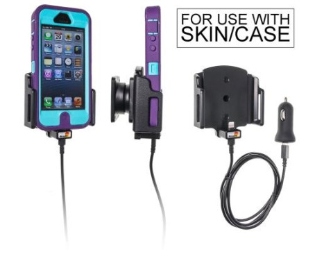 Apple iPhone 5 / 5S / SE Active adjustable holder with 12V USB plug