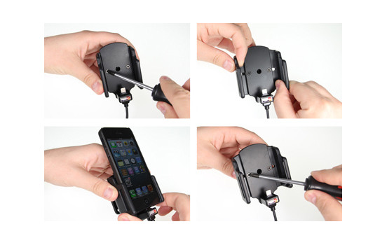 Apple iPhone 5 / 5S / SE Active adjustable holder with 12V USB plug, Image 4