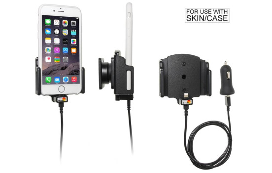 Apple iPhone 6 / 6S / 7 / 8 / X / Xs Active adjustable holder with 12V USB plug