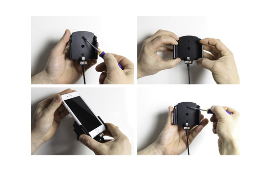 Apple iPhone 6 / 6S / 7 / 8 / X / Xs Active adjustable holder with 12V USB plug, Image 6