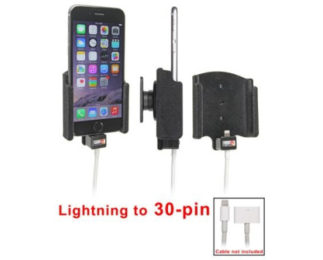 Apple iPhone 6 / 6S Passive holder. Original lightning to 30-pin adapter cable (Upholstered)