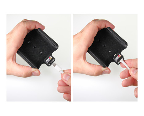 Apple iPhone 6 / 6S Passive holder. Original lightning to 30-pin adapter cable (Upholstered), Image 5