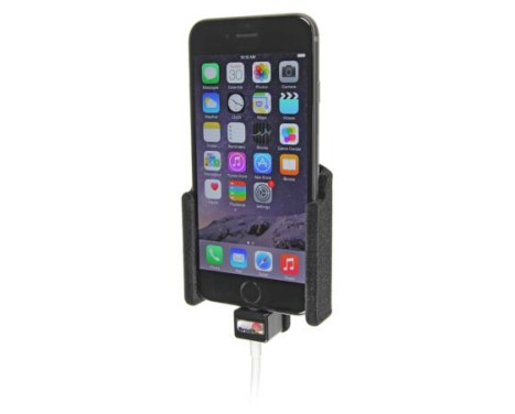 Apple iPhone 6 / 6S Passive holder. Original lightning to 30-pin adapter cable (Upholstered), Image 7