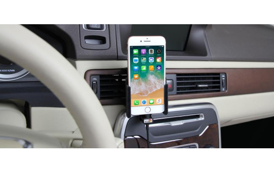 Apple iPhone 8 / SE 2nd Generation 2020 Active holder with 12V USB plug (Upholstered), Image 2